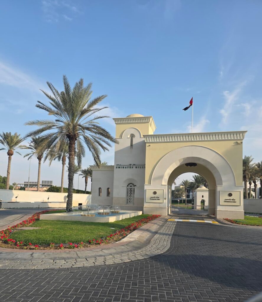 Villa exterior painting with vibrant colors and smooth finish in Al Furjan Dubai