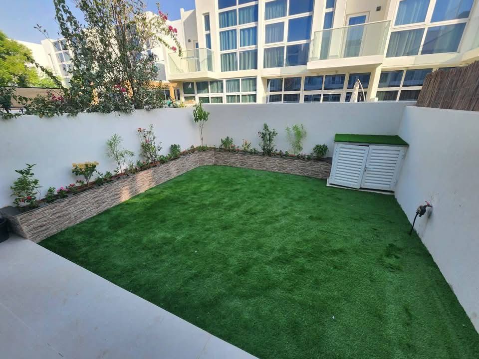 Custom planter box installation with premium plants in Jumeirah Golf Estates Dubai