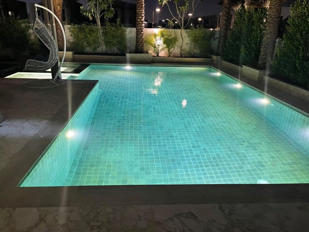 pool heater maintaining ideal water temperature for swimming comfort